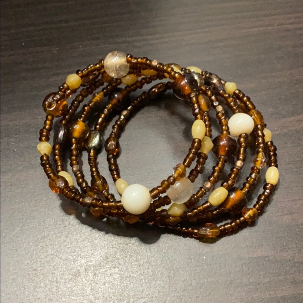 Brown Beaded Bracelet